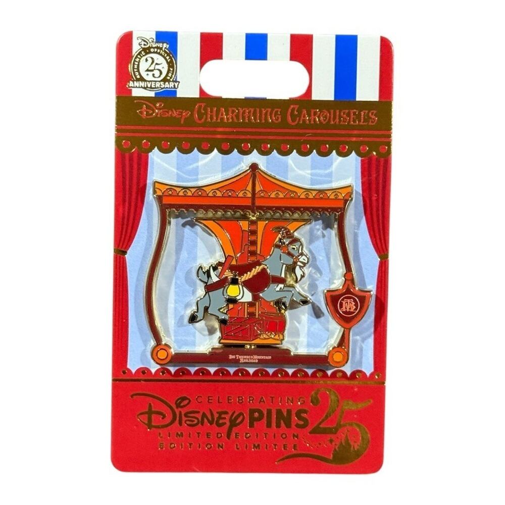 2025 Disney Parks Charming Carousels Big Thunder Mountain Pin‎ LE 2000 DLR